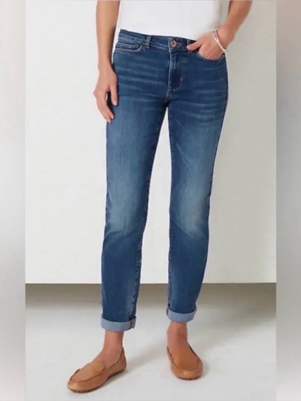 J. Jill Denim Boyfriend Straight Leg Ankle Jeans  Size 18P (actual 36X27)